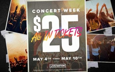 Live Nation Announces $25 All-In Tickets for Concert Week May 4-10