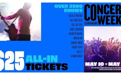Live Nation Brings $25 All-In Tickets for Concert Week 2023