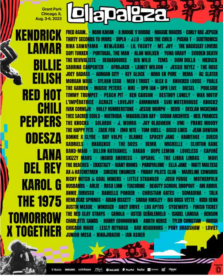 Lollapalooza lineup