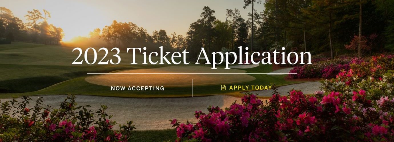 Ticket Applications for The Masters 2023 Tournament Open