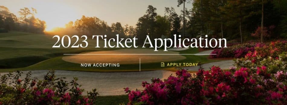 The Masters ticket applications