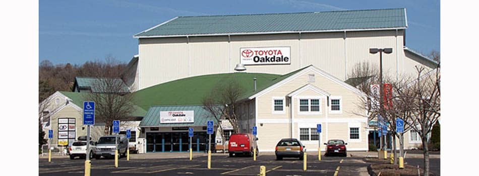 Live Nation Toyota Oakdale Theatre exterior shot in daylight