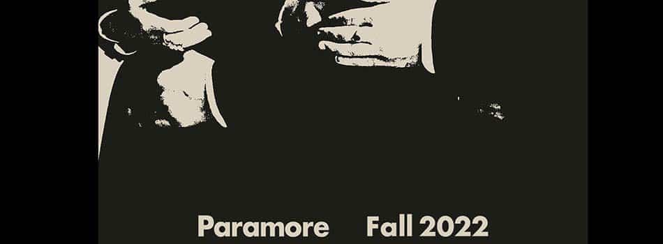 Paramore fall 2022 tour dates graphic