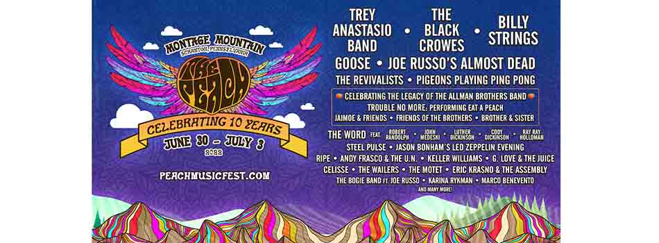 Peach Music Festival 2022 lineup