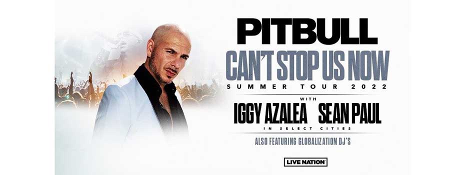 pitbull can't stop us now tour dates poster