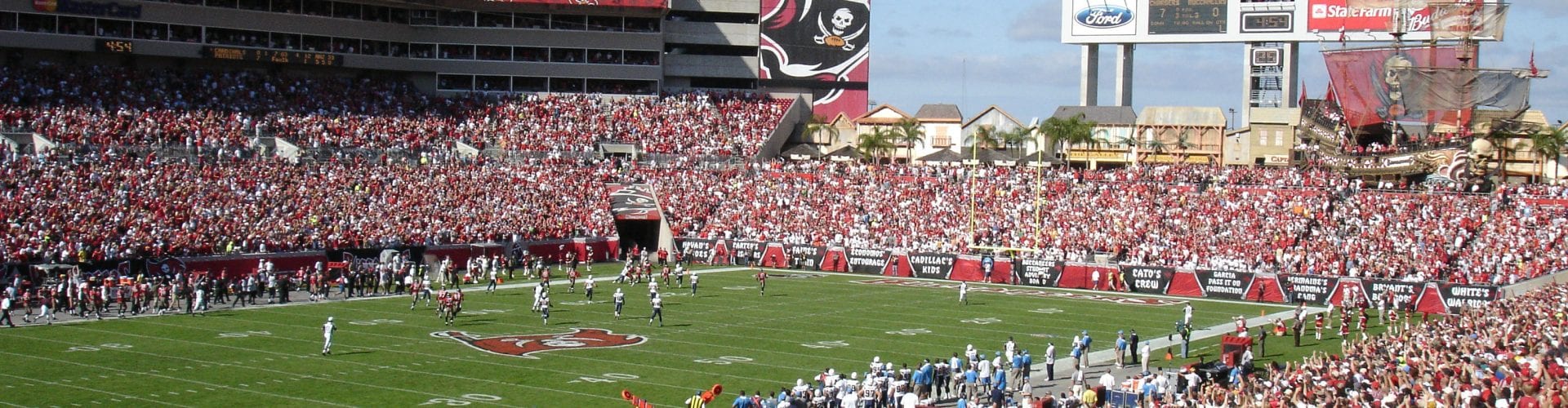 Tampa Bay Buccaneers home stadium Raymond james Stadium in Tampa