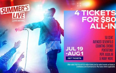 Live Nation Launches 4/$80 Summer’s Live Ticket Offer