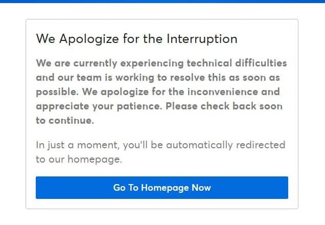 Ticketmaster Outage