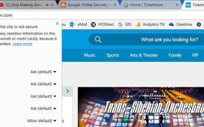 Is Ticketmaster’s Non-Secure Homepage a Reason for Consumer Concern?