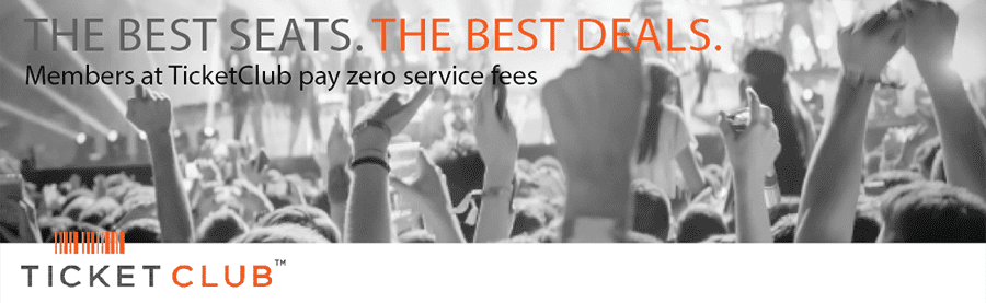 Cheap tickets with no service fees at TicketClub.com