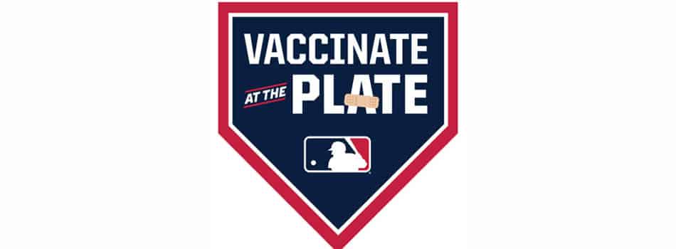 mlb vaccinate at the plate logo