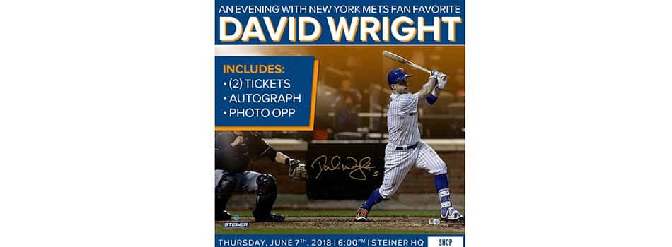 David Wright Steiner Sports June 7